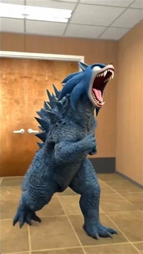 ALL SIZE GODZILLA SONIC AND MCQUEEN SONIC IN BIG CITY GARRYS MOD