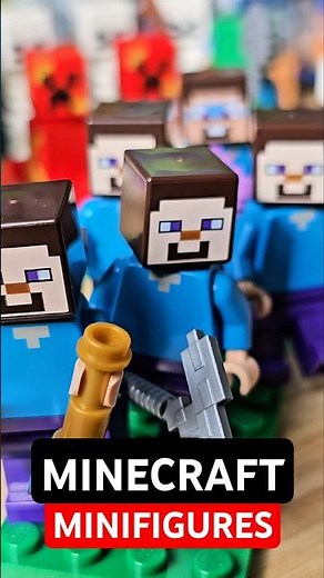 I Built a LEGO Minecraft MINIFIGURE ARMY!