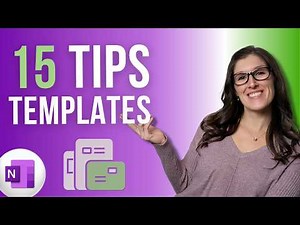 How to Create Templates in OneNote - 15 OneNote Tips and Tricks - Custom Templates & BONUS