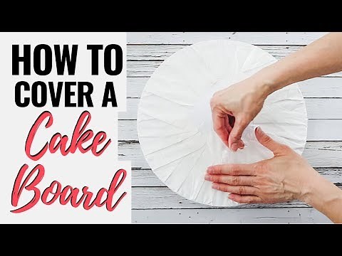 How to Cover a Cake Board (with practically anything)