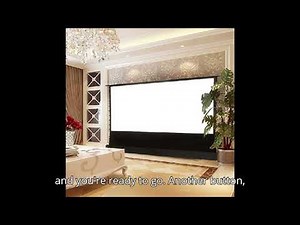 150" Floor Rising 4K ALR Projector Screen – Ultimate Home Theater Upgrade
