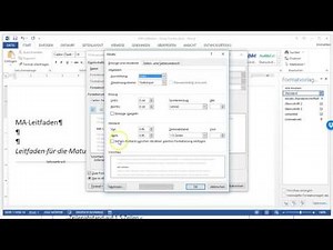 Word - Formatvorlagen ändern / Absatz