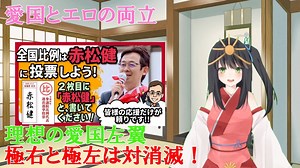 愛国とエロの両立、理想の愛国左翼、極右と極左は対消滅（愛国左翼系バ美肉Vtuber）