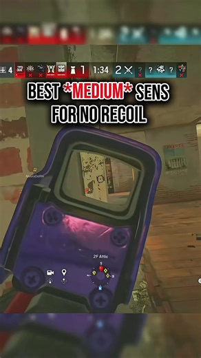 *BEST* Sens for no recoil in r6 #rainbowsixsiege #r6siege #viral #trending #goviral