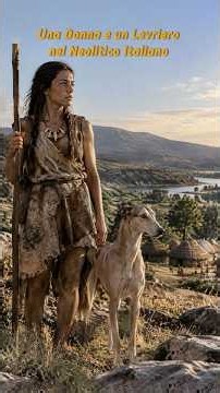 Una Donna e un Levriero nel Neolitico Italiano #stem #levriero #cane #italia #neolitico