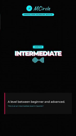 Learn English: What is Intermediate? | Vocabulary Shorts
