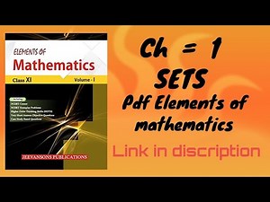[ PDF] SETS || CH = 1 || CLASS 11 || ELEMENT OF MATHEMATICS & NCERT by Dhruvsharma9782