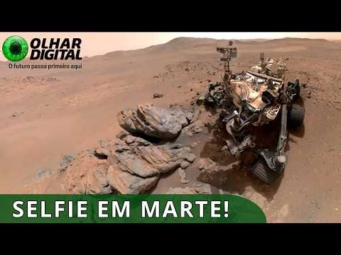 NASA rover takes historic selfie next to giant rocks on Mars.
