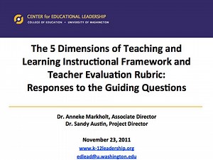 CEL 5D+ Instructional Framework Overview