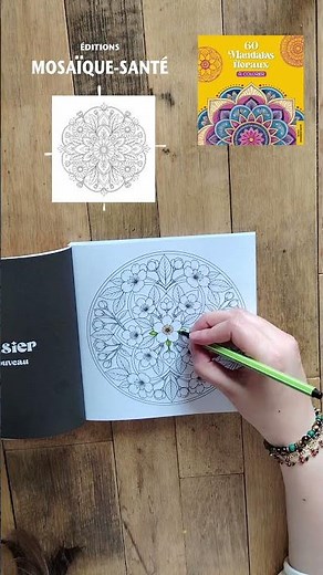 60 Mandalas floraux à colorier #mandala #antistress #détente #coloriage