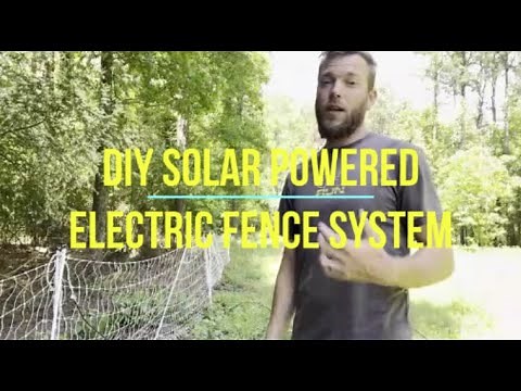 DIY Solar Powered Electric Fence Charger System