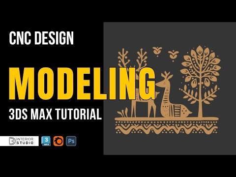 CNC Design in 3ds Max using Photoshop | Complete Workflow Tutorial 🔥 | @3dinteriorstudio