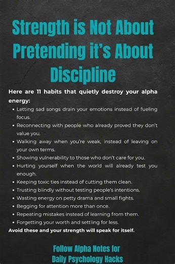 11 Habits That Instantly Kill Your Alpha Energy