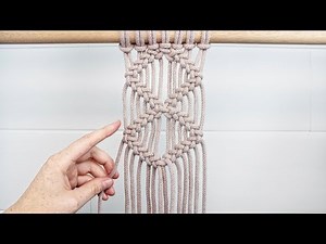 Braided Diamond Pattern | EASY Macrame Tutorial