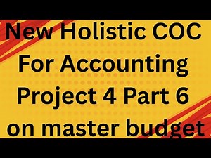 New Holistic COC For Accounting and Finance Project 4 Part 6 #coc #Exam #accounting #TVET #diploma