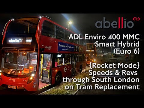 {Rocket Mode} Abellio London Enviro 400 MMC Smart Hybrid Speeds & Revs through South London