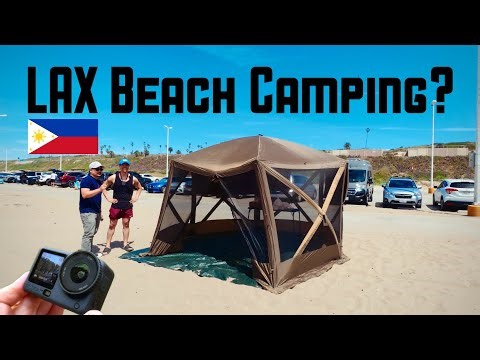 🇵🇭 Filipino in America | How is camping at Dockweiler Beach? (we found out) | DJI Osmo Action 6 Vlog