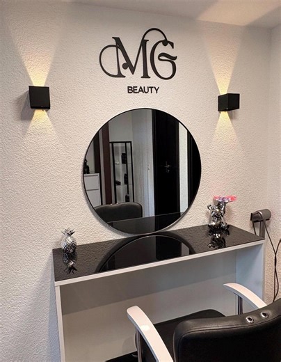 3D Business Logo Sign: Laser Cut, Salon Decor - Etsy