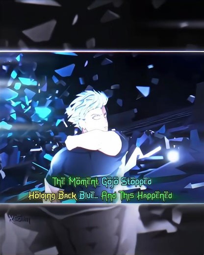 When gojo unleashed maximum blue 💀✨ #gojo #jujutsukaisen #anime