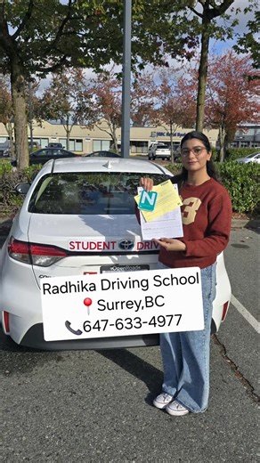 RADHIKA DRIVING SCHOOL | DM to book your driving lessons with Radhika Driving School Ltd. #congratulations to Jaspreet for passing the Class 7 road test ICBC in... | Instagram