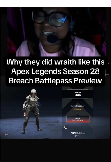 Wraith Covert Spector skin on Apex Legends Season 28 Battlepass #apexlegends #apexgamergirl #apexpartner #apexlegendsseason28 #apexbreachpreview