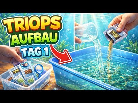 Triops Tagebuch 🦐 Tag 1 – Aufbau der Triops Station