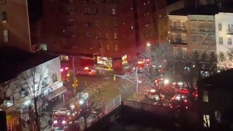 Police respond to West Village business on fire after unknown object is hurled through window