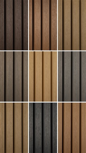 VERDE Composite Wood on Instagram: "Meet the Aspen Collection: SLT2 A slatted composite profile engineered to bring clean shadow lines and modern definition to any exterior. Aspen delivers consistent tone, long-term stability, and a profile that installs cleanly on walls, soffits, and architectural accents. Available in a range of finishes, including Oak and Walnut, to complement both warm and contemporary designs. Each board is crafted through co-extrusion, pairing a durable composite core with