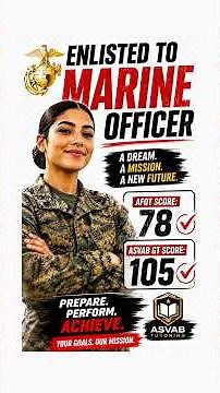 Enlisted To Marine Officer. #asvab #usmc #marine #asvab #asvabprep