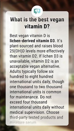 What is the best vegan vitamin D?