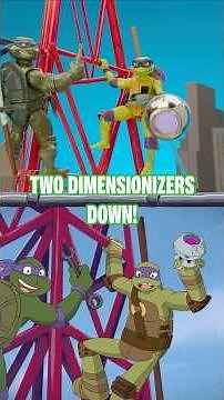 ninja turtle toys meet THEMSELVES in another dimension! | TMNT #shorts