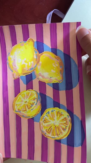 Lemon Drawing Tutorial: Create Art with Acrylic Markers
