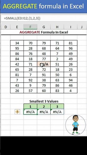 AGGREGATE Formula in Excel #excel #exceltips #exceltutorial #msexcel #microsoftexcel #developer