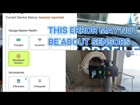Fixing Chamberlain Garage Door Sensor Misalignment with Solid Green LED