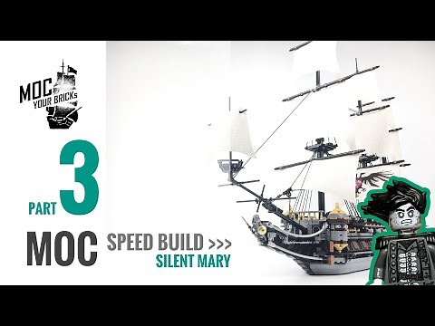 Lego pirate ship MOC : Silent Mary Speed Build Part 3 Final