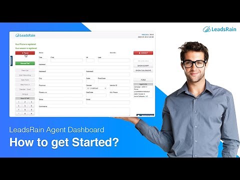 LeadsRain Agent Dashboard - How to get Started with Cloud based dialer?
