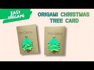 How to Make an Origami Christmas Tree Card | Easy DIY Holiday Craft