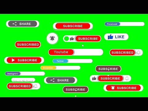 Best 20 Subscribe Button and Bell Icon and Like (Free Download 4K)