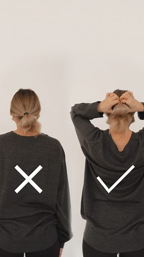 Updating the basic bun 👆✨ •⁠ #fashiontips #hairtips #hairstyles #easyhair #updo #halfuphalfdown #blondehair #blondebalayage #simplehairstyles #basichairstyles #hairhack | Fashion Influx