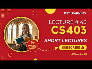 CS403 Short Lecture - 43 | VU Short Lecture | Data Base Management System in (Urdu / Hindi)