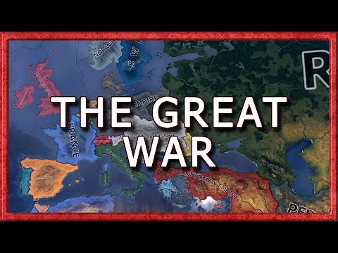 Hearts of Iron IV: The Great War Redux - A.I only timelapse | World War 1 Mod