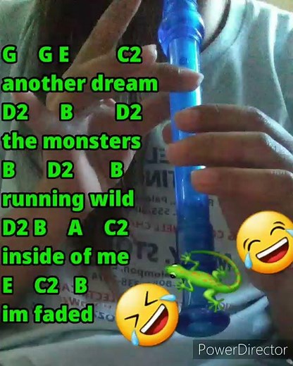 FADED by Alan Walker FLUTE RECORDER LETTER NOTES WITH CHORDS