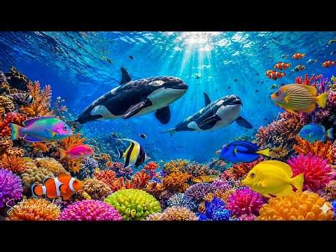 The Best 4K Aquarium for Relaxation 🐠 Stunning Coral Reef Fish with Relaxing Music for Sleep