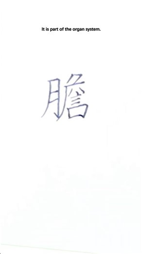 One Character in Chinese Medicine: Dan (胆)