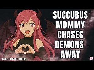 Succubus Mommy chases your demons away / F4A / ASMR / scratches / comfort / sleep aid