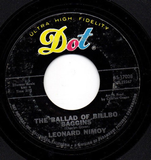 Leonard Nimoy - The Ballad Of Bilbo Baggins