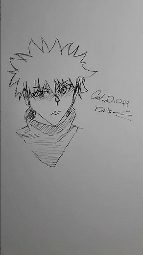 petit dessin de kirua pour ‪@LOUP_CRISTAL‬ !!