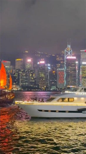 Hong Kong Victoria Harbour Night Cruise #shorts