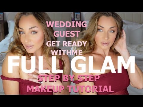 ✨💄🌸Full Glam Wedding Guest Makeup Tutorial — Step-by-Step Glow ✨💄🌸 GET READY WITH ME