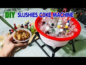 How to make a Slushies Coke Machine at home - Self Freezing Drinks - Street Food Thailand